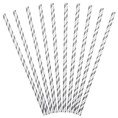 Eco-Flex Grey Paper Straws