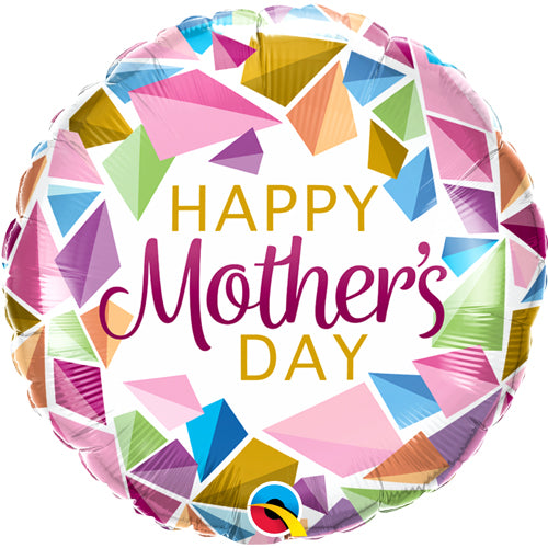 18 inch Mother's Day Colourful Gems Foil Balloon