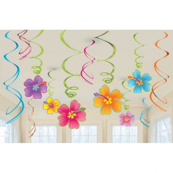 Hawaiian Swirl Decorations