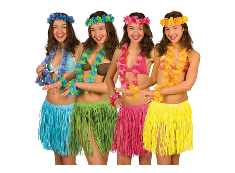 Bright Hawaiian Hula Girl Set