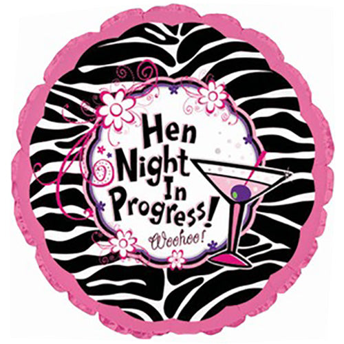 18" Hen Night in Progress Balloon
