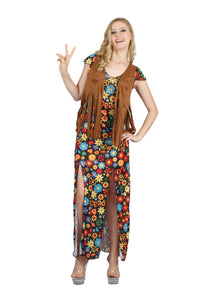 Hippy Long Dress & Waistcoat