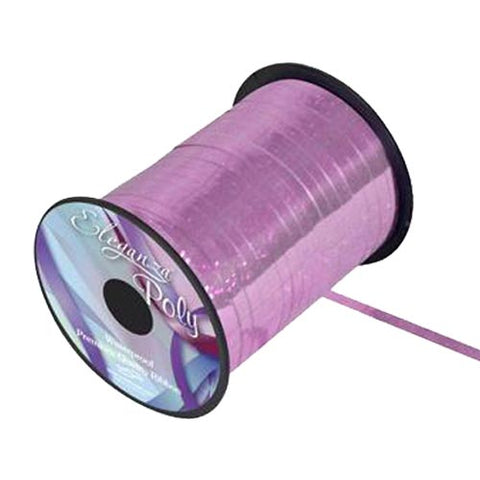250yd Holographic Light Pink Balloon Curling Ribbon Reel