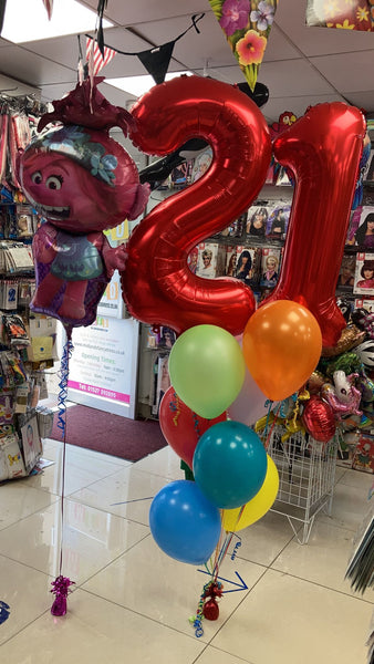 37 Inch Trolls World Tour Supershape Foil Balloon