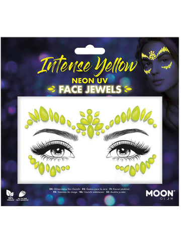 Moon Glow Intense Yellow UV Face Jewels