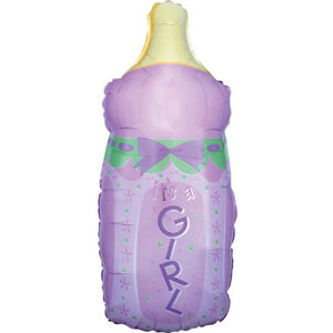 31 Inch It's a Girl Bottle Supershape Balloon