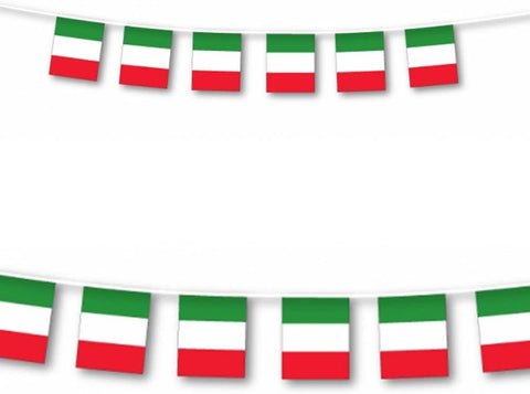 Italian Plastic Flag Bunting 7m