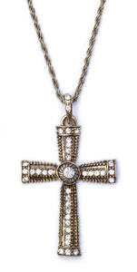 Jewelled Cross Necklace