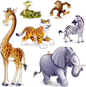 Jungle Animal Vinyl Wall Decorations