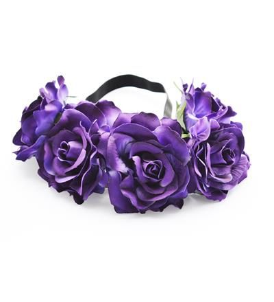 Large Purple Flower Garland