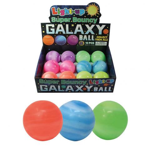 Light-Up Bouncy Galaxy Ball