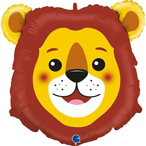 29 Inch Lion Head Supershape Foil Balloon