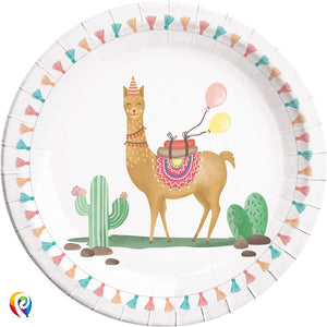 Llama Paper Plates