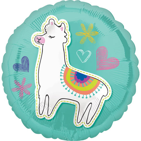 18" Llama Foil Balloon