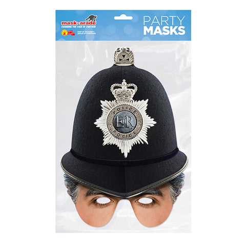 British Policeman Half Face Card Mask
