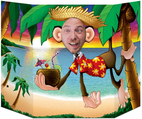 Hawaiian Luau Monkey Photo Prop