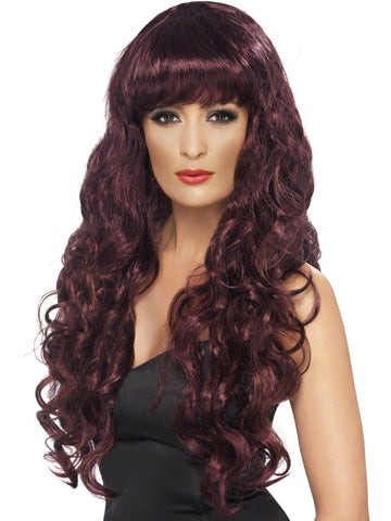 Maroon Siren Wig