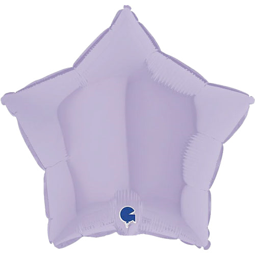 18 Inch Matte Lilac Star Foil Balloon