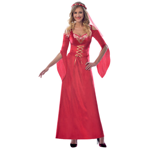 Red Medieval Maiden Costume