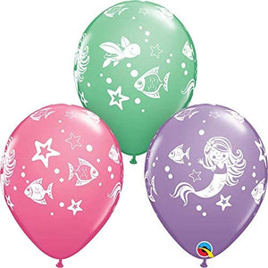 Mermaid Latex Balloons (6pk)