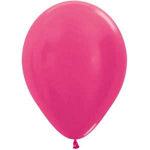 Metallic Fuchsia Latex Balloons