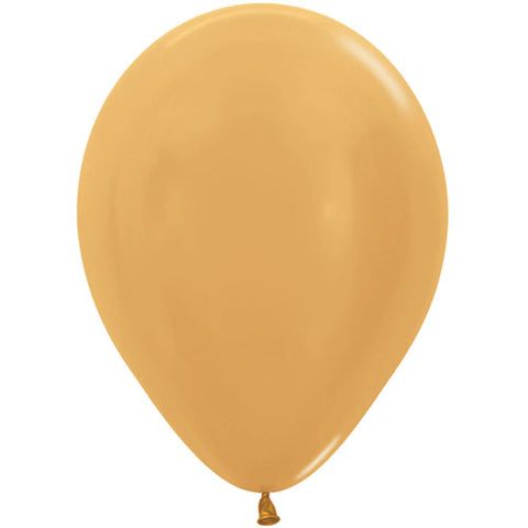 Metallic Gold Latex Balloons