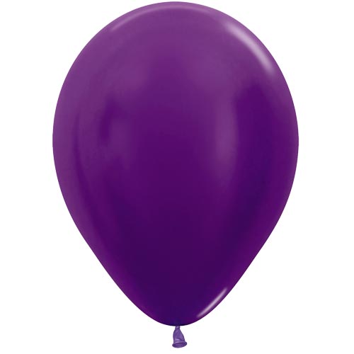 Metallic Violet Latex Balloons