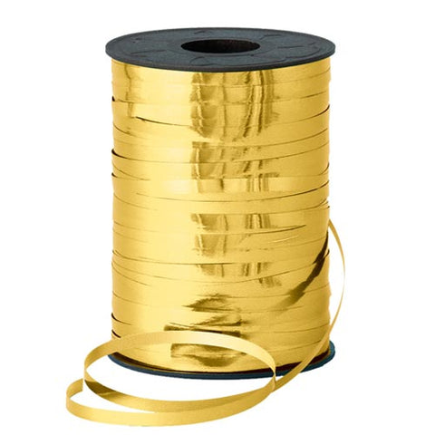 250m Metallic Gold Balloon Curling Ribbon Reel
