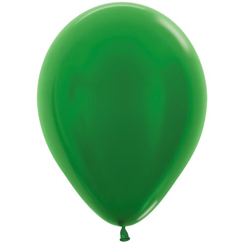Metallic Green Latex Balloons