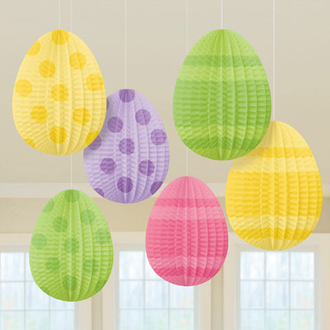 Mini Egg Pleated Paper Ceiling Decorations