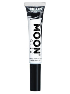 Moon Glow Neon White UV Hair Streaks