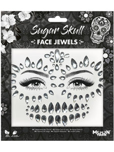 Silver on sale face gems