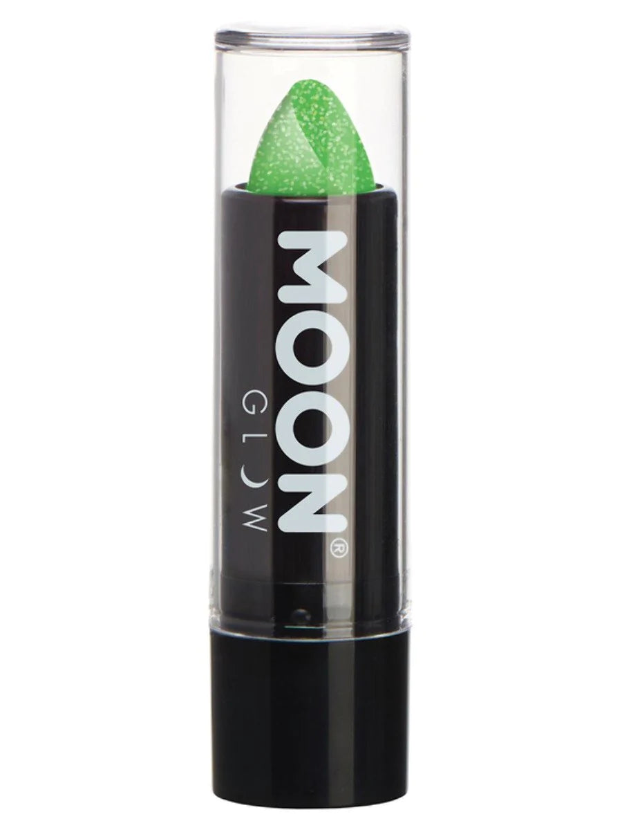 Moon Glow Neon Green UV Glitter Lipstick
