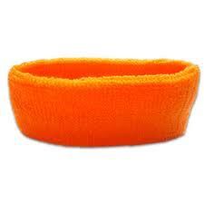 80s Neon Orange Headband