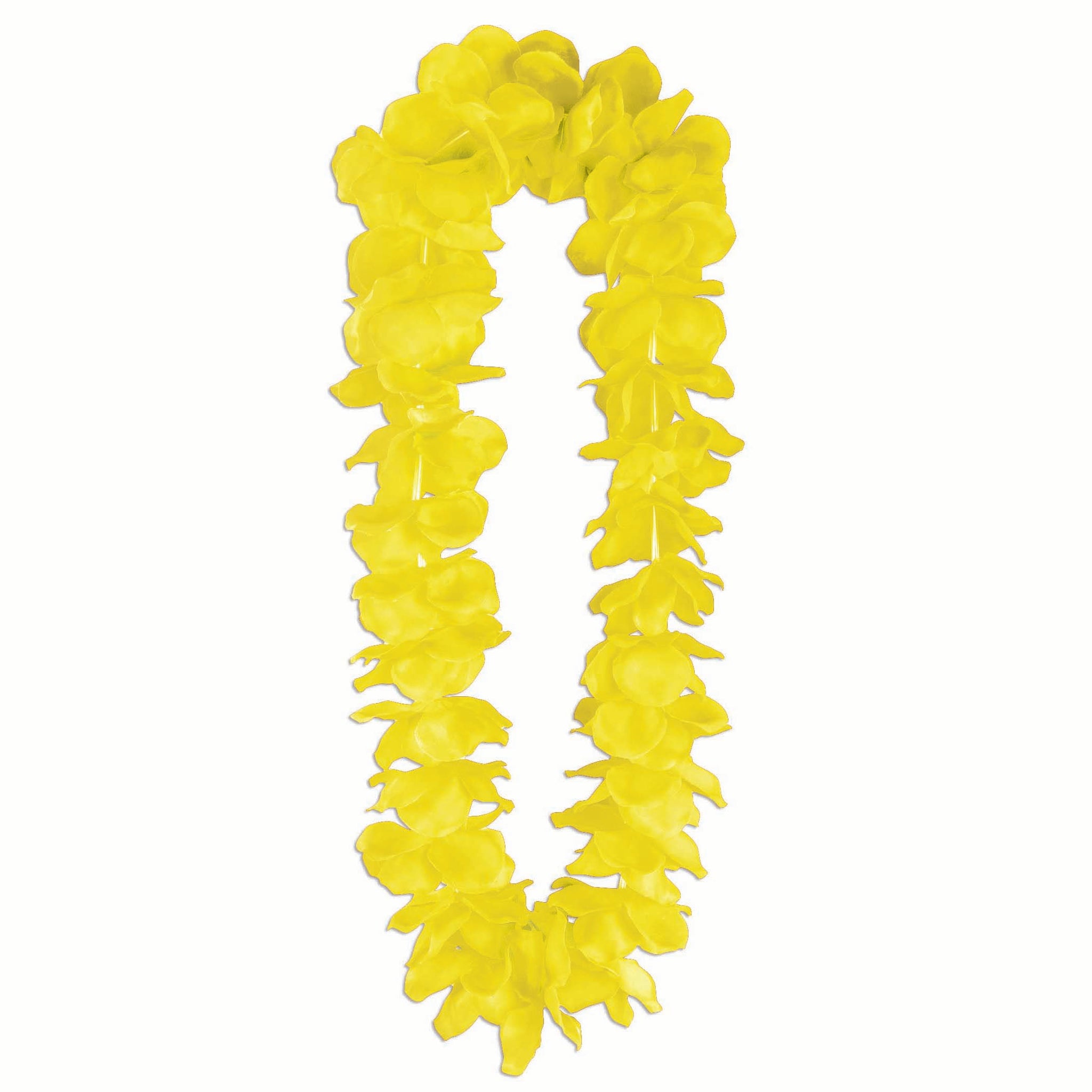 Fluorescent Yellow Hawaiian Lei