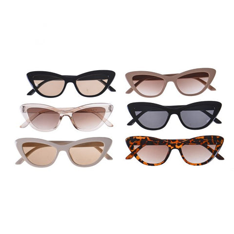 Neutral Colour Cat Eye Sunglasses