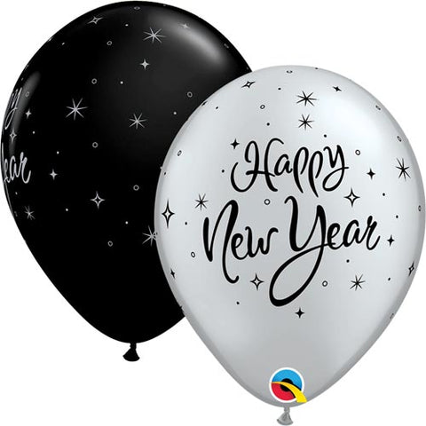 New Year Sparkle Assorted Latex Balloons