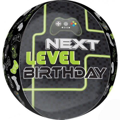 16 inch Birthday Level Up Orbz Balloon