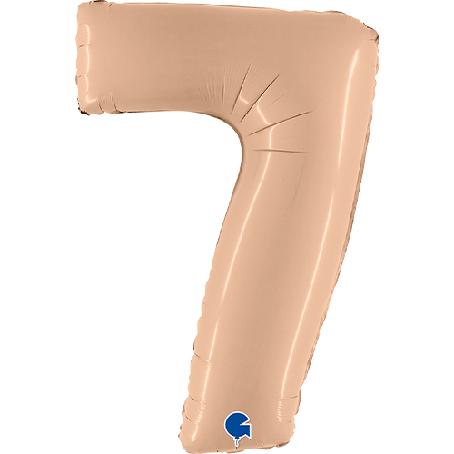 40 Inch Nude Number 7 Foil Balloon