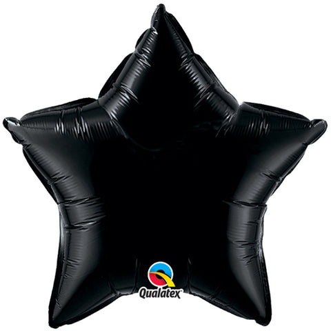 20 Inch Onyx Black Star Foil Balloon