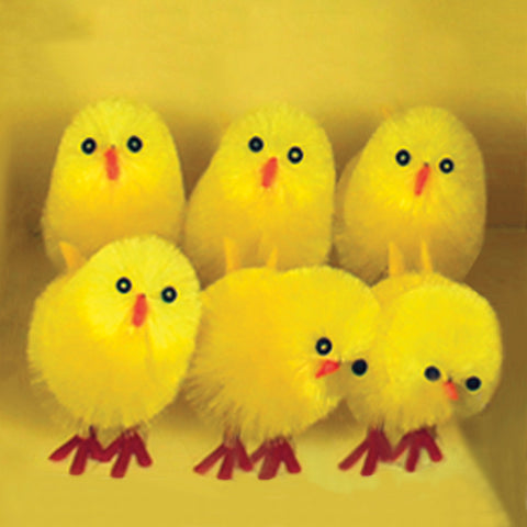 Pack of 6 Easter Chicks