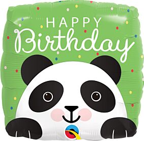 18 Inch Birthday Panda Foil Balloon