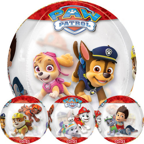 16 Inch Paw Patrol Clear Orbz Foil Balloon