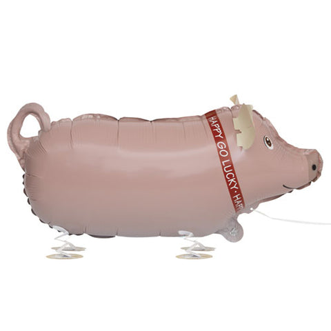 24.5 Inch Pig Walking Pet Foil Balloon