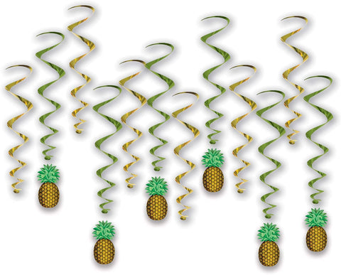 Pineapple Whirl Ceiling Decorations
