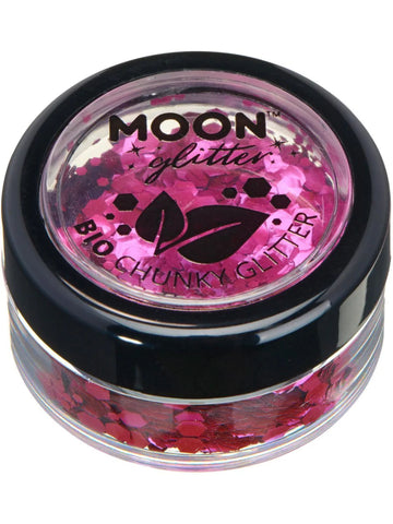 Moon Glitter Pink Bio Chunky Glitter