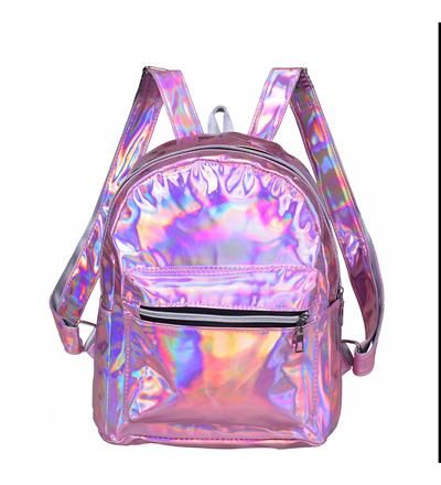Pink Holographic Backpack