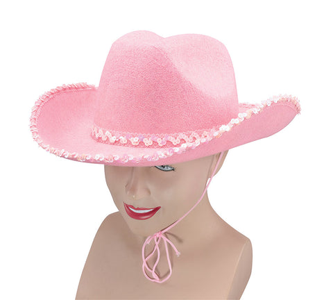 Pink Cowboy Hat with Sequins