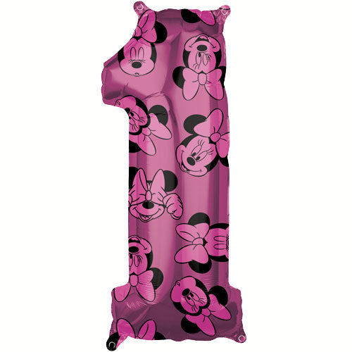 26" Minnie Mouse Number 1 Foil Balloon