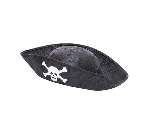 Child's Size Black Pirate Hat